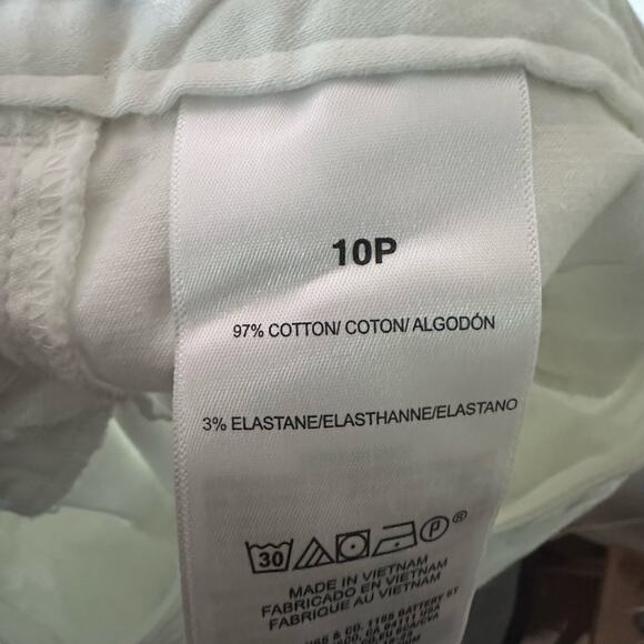 DOCKERS Womens Chino Shorts US 10P Medium White Cotton Summer Casual Travel - Picture 4 of 4